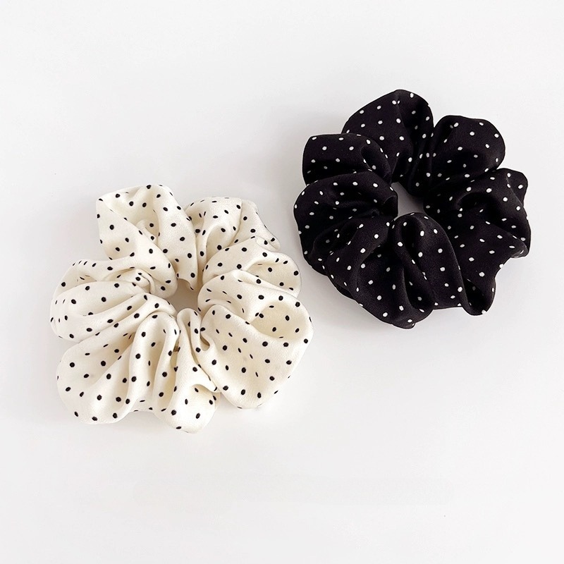 Scrunchie Satin Set - 2개/세트 우아한 헤어 타이 미니멀리스트 실크
