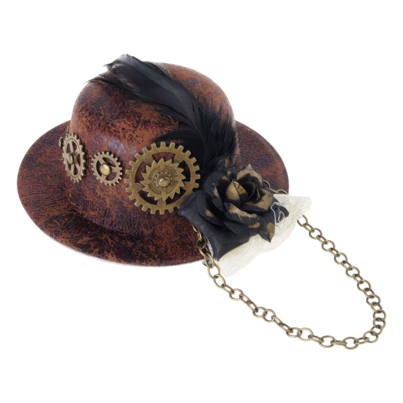 Women'S Victorian Era Accessories - 여성 할로윈 고딕 미니 탑 모자,
