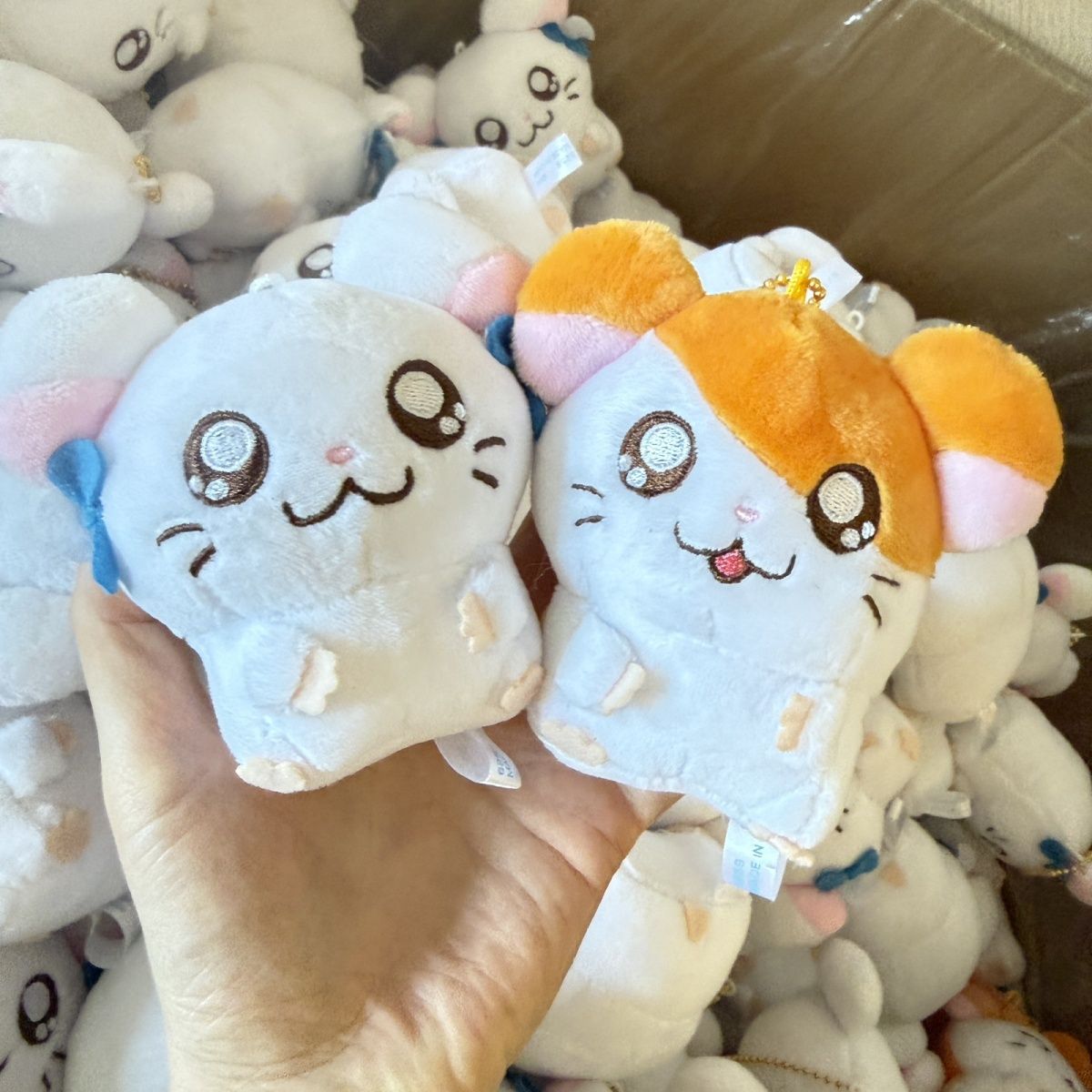 Women'S Keychain Accessories - 귀여운 햄타로 비주 허깅 플러시 키체인
