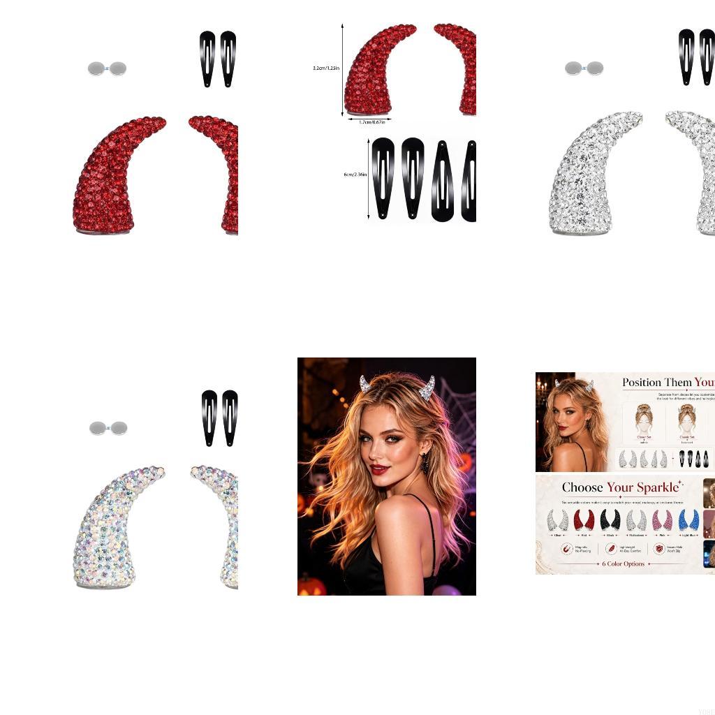 Women Accessories Display - Blingbling 파티 악마 경적 헤어 액세서리