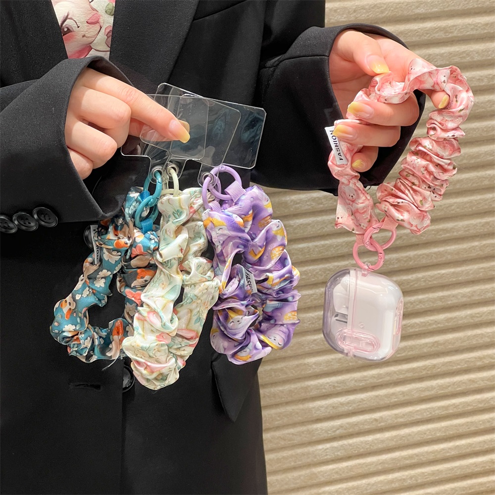 Women'S Keychain Accessories - 여성용 실크 새틴 스크런치, 범용 휴대폰