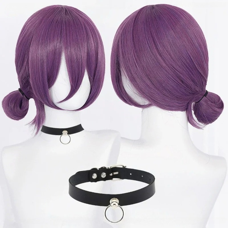 Women Knight Accessories - 애니메이션 레제 코스프레 가발 45cm 보라색