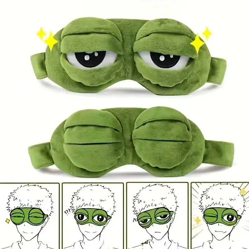 Women Knight Accessories - 개구리 모양의 아이 마스크 파티 게임