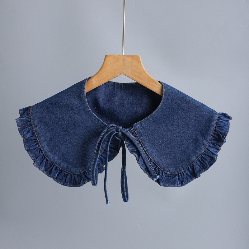 패션 데님 플리츠 탈부착 숄 칼라 여성용 숄더 랩 장식 - Women'S Accessories 리뷰 및 가격