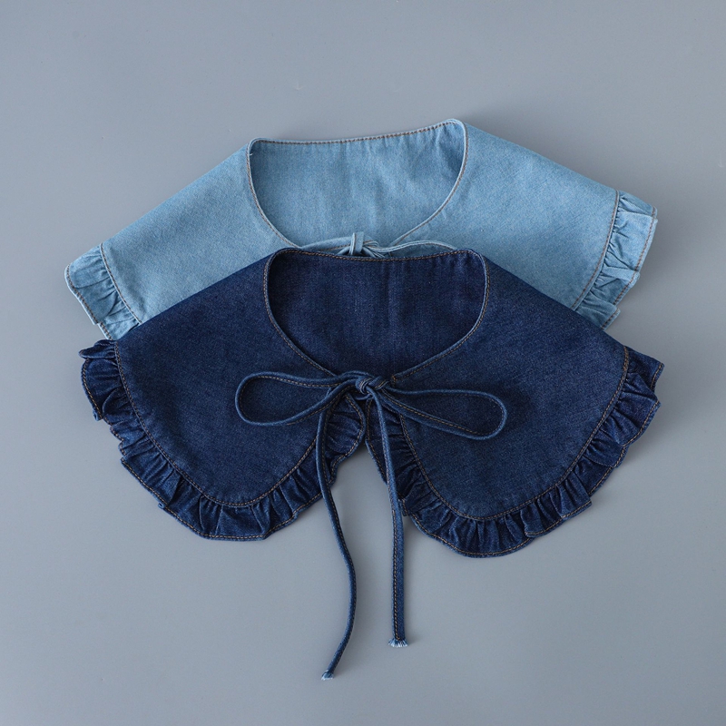 패션 데님 플리츠 탈부착 숄 칼라 여성용 숄더 랩 장식 - Women'S Accessories 리뷰 및 가격