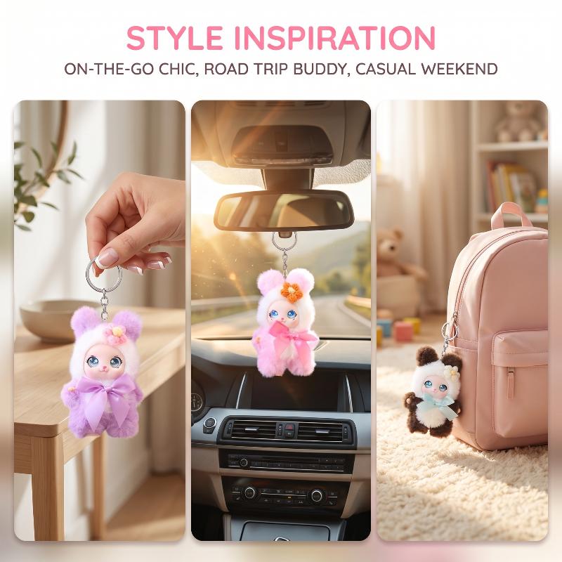 귀여운 동물 인형 키체인 15cm 카와이 비닐 인형 펜 - Women'S Keychain Accessories 리뷰 및 가격