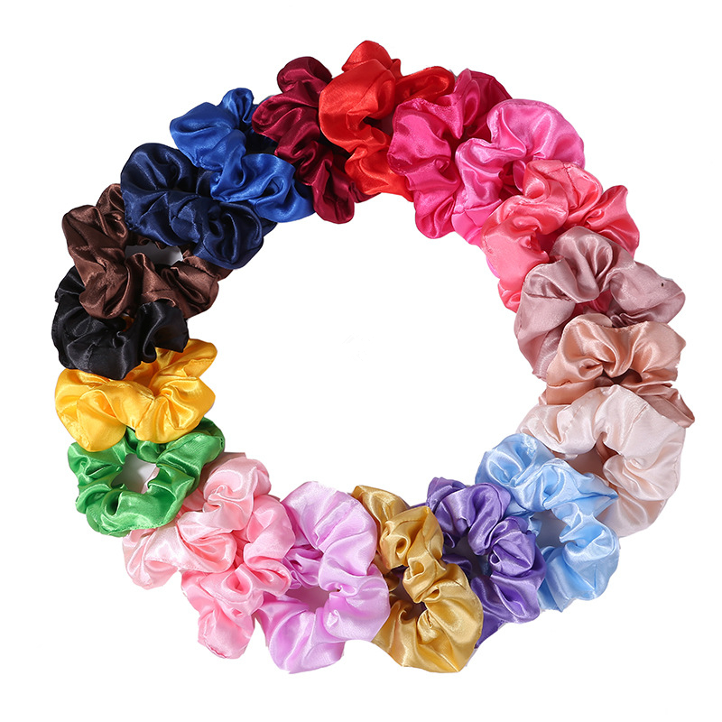 헤어 스크런치 밴드, 스크런치 타이, 로프, 포니테일  - Scrunchie Satin Set 리뷰 및 가격