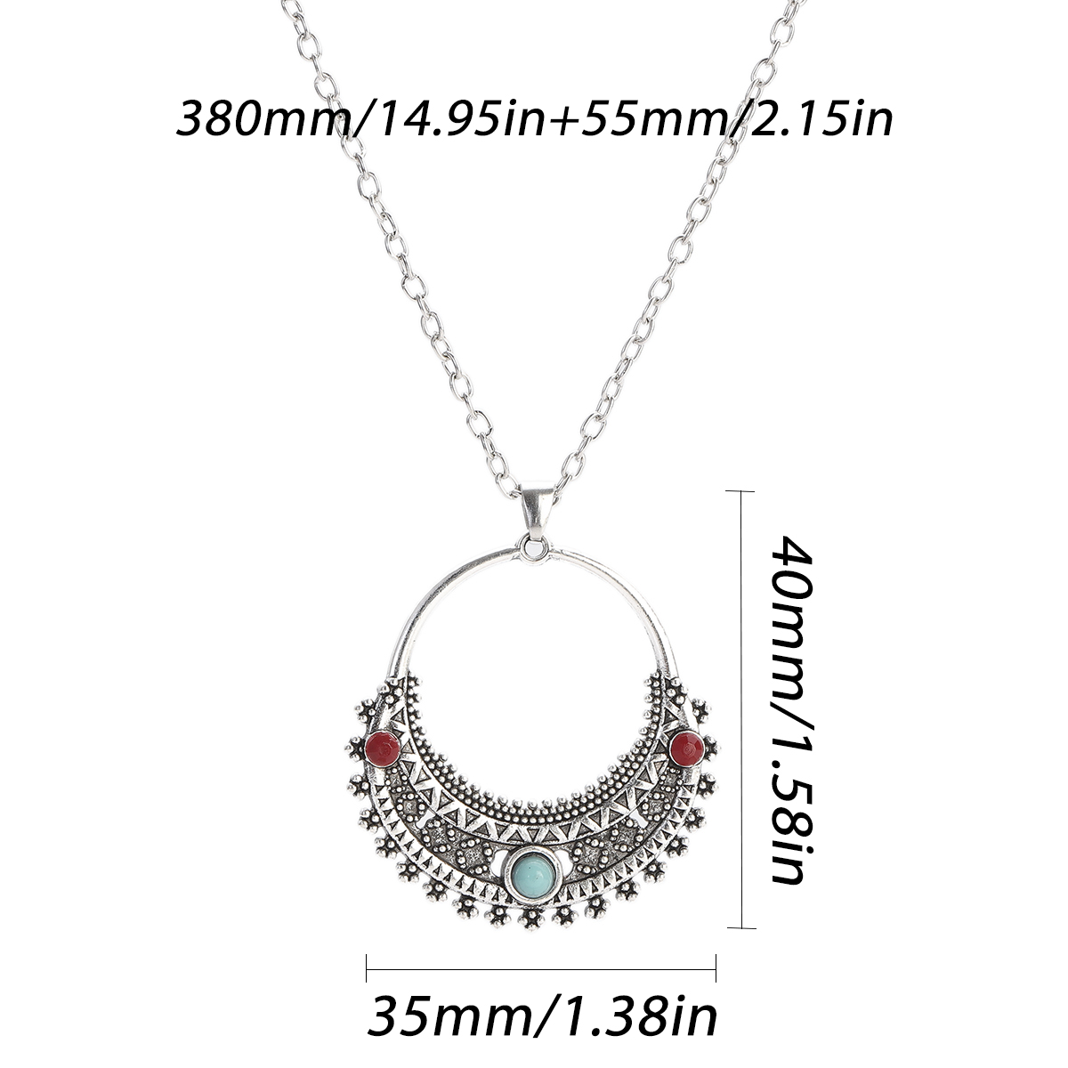 여성용 보호 실버 컬러 목걸이 세트, 빈티지 조각 라운 - Women Accessories India 리뷰 및 가격