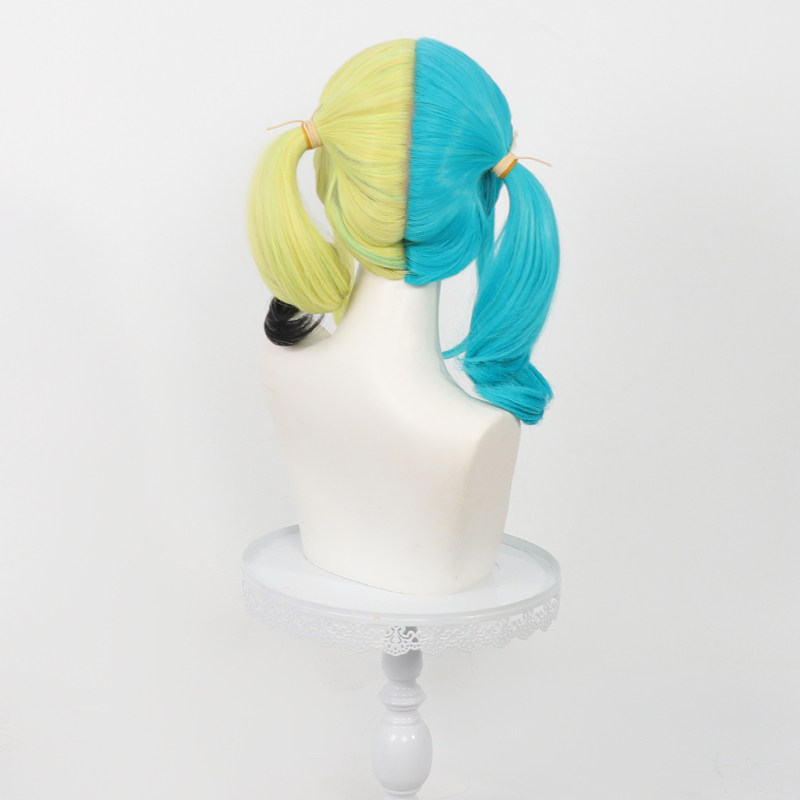 애니메이션 카나리 코스프레 가발 내열성 노란색 녹색 피 - Women Knight Accessories 리뷰 및 가격