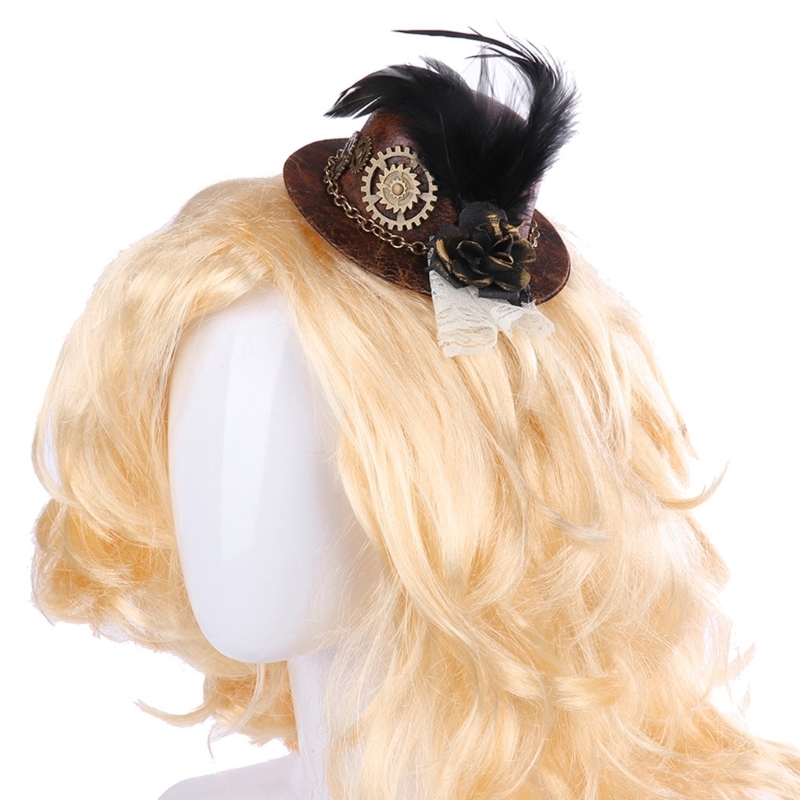 여성 할로윈 고딕 미니 탑 모자, 스팀펑크 기어, 체인 - Women'S Victorian Era Accessories 리뷰 및 가격