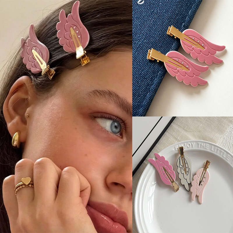 귀여운 날개 모양 헤어핀 재미있는 헤어 클립 도파민 무 - Women'S Vanity Accessories 리뷰 및 가격