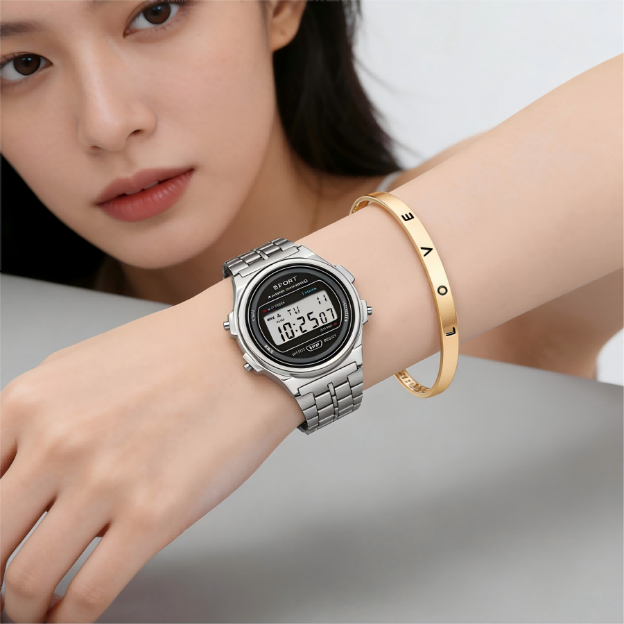 라이트 럭셔리 여성 시계 세트 여성용 전자 손목시계와  - Women Accessories Display 리뷰 및 가격