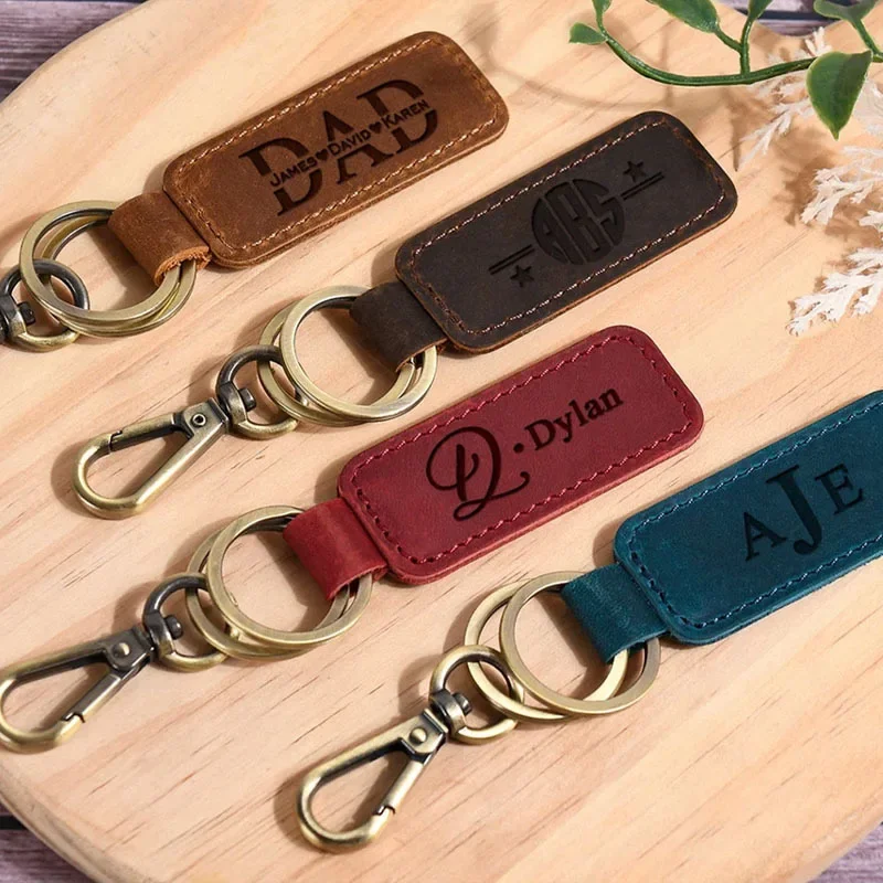남녀공용 레이저 커스텀 로고 가죽 키체인, 빈티지 각인 - Women Accessories Logo 리뷰 및 가격