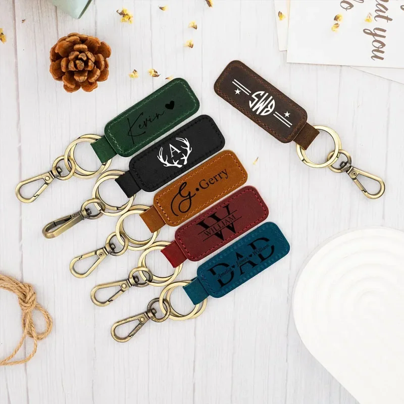 남녀공용 레이저 커스텀 로고 가죽 키체인, 빈티지 각인 - Women Accessories Logo 리뷰 및 가격