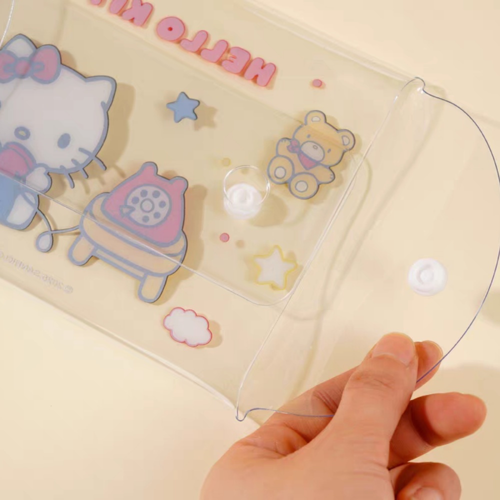 정품 헬로키티 PVC 스냅 파우치 귀여운 산리오 휴대용 - Women'S Vanity Accessories 리뷰 및 가격