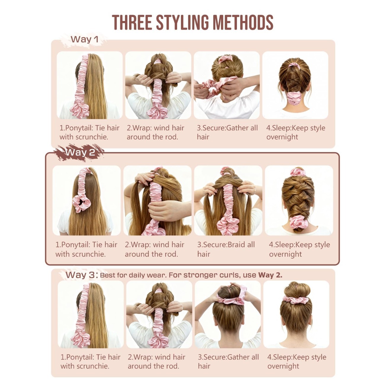 무가열 헤어 컬러 세트 새틴 무열 컬링 로드 오버나이트 - Scrunchie Satin Set 리뷰 및 가격