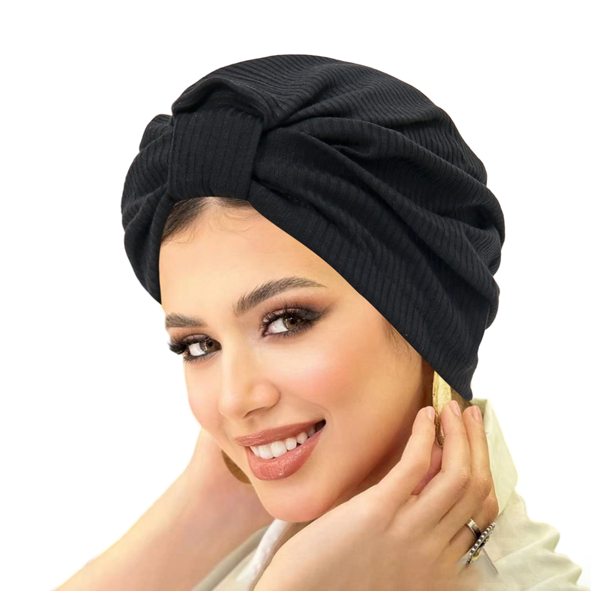 새로운 단색 여성 무슬림 히잡 캡 랩 헤드 인도 터번  - Women Accessories India 리뷰 및 가격