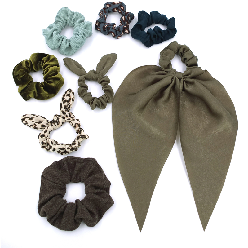여성용 스크런치 여성용 헤어 스크런치 토끼 리본 스카프 - Scrunchie Satin Set 리뷰 및 가격