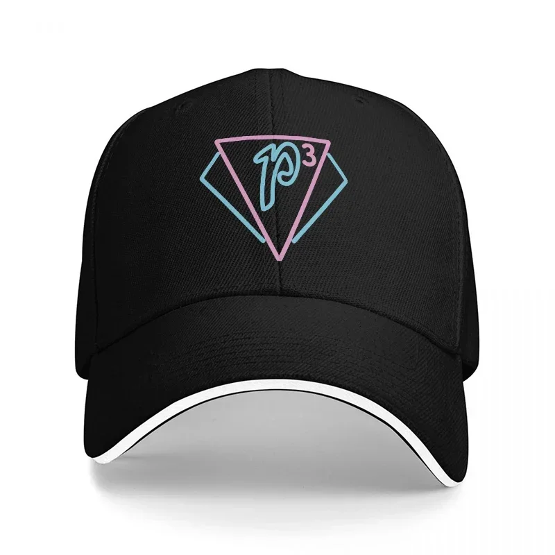 새로운 P3 로고 야구 모자 블랙, 네온 핑크 및 블루 - Women Accessories Logo Design 리뷰 및 가격