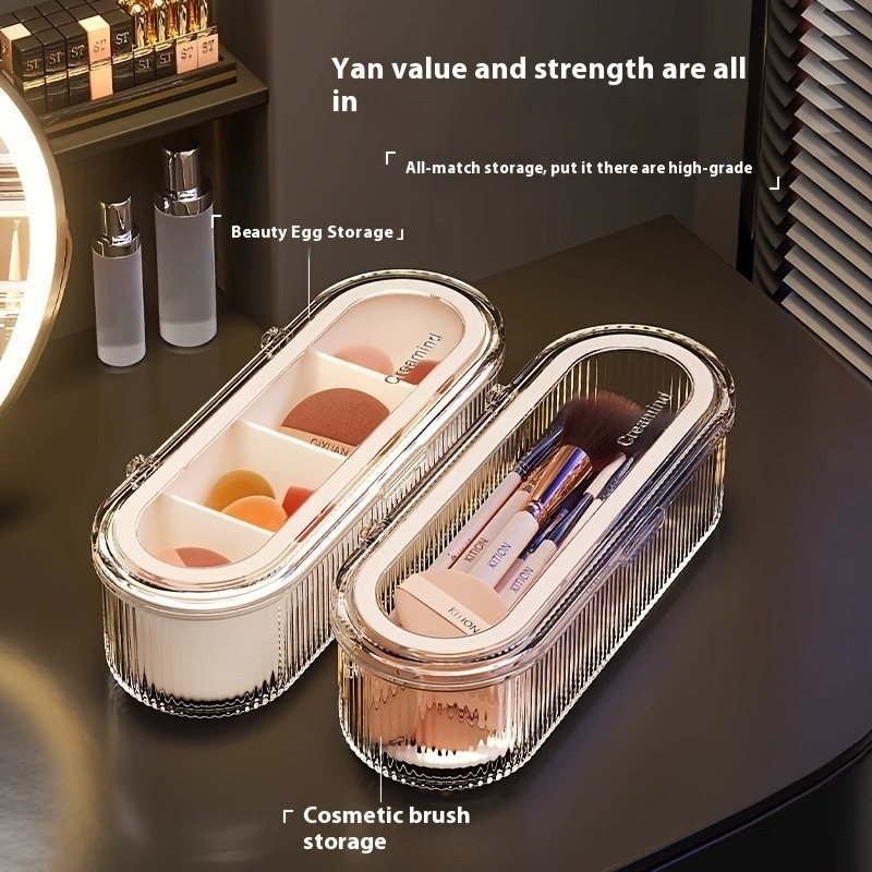 1pc 방진 아크릴 홀더 뚜껑이있는 투명 메이크업 브러 - Women'S Vanity Accessories 리뷰 및 가격
