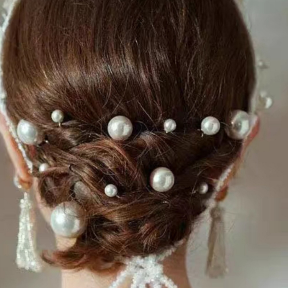 진주 크리스탈 헤어핀 빗 세트 신부 웨딩 헤어 액세서리 - Women Knight Accessories 리뷰 및 가격