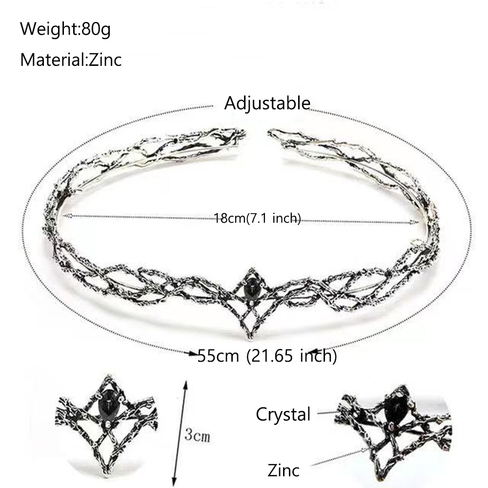 조절 가능한 빈티지 가시 모양 헤어 티아라 여성/남성용 - Women Knight Accessories 리뷰 및 가격
