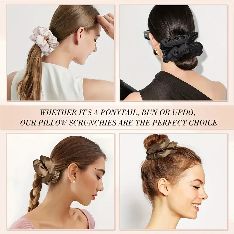 16pcs 부드러운 새틴 Scrunchies 우아한 높 - Scrunchie Satin Set 리뷰 및 가격