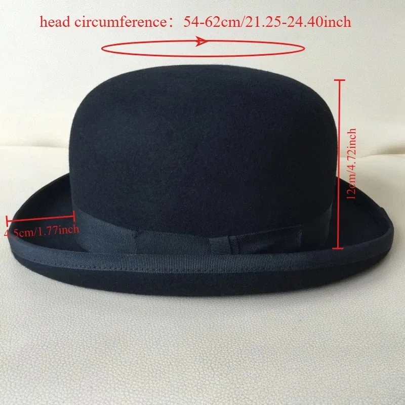 100% 울 보울러 모자 (남성용, 큰 사이즈 62cm - Women'S Victorian Era Accessories 리뷰 및 가격