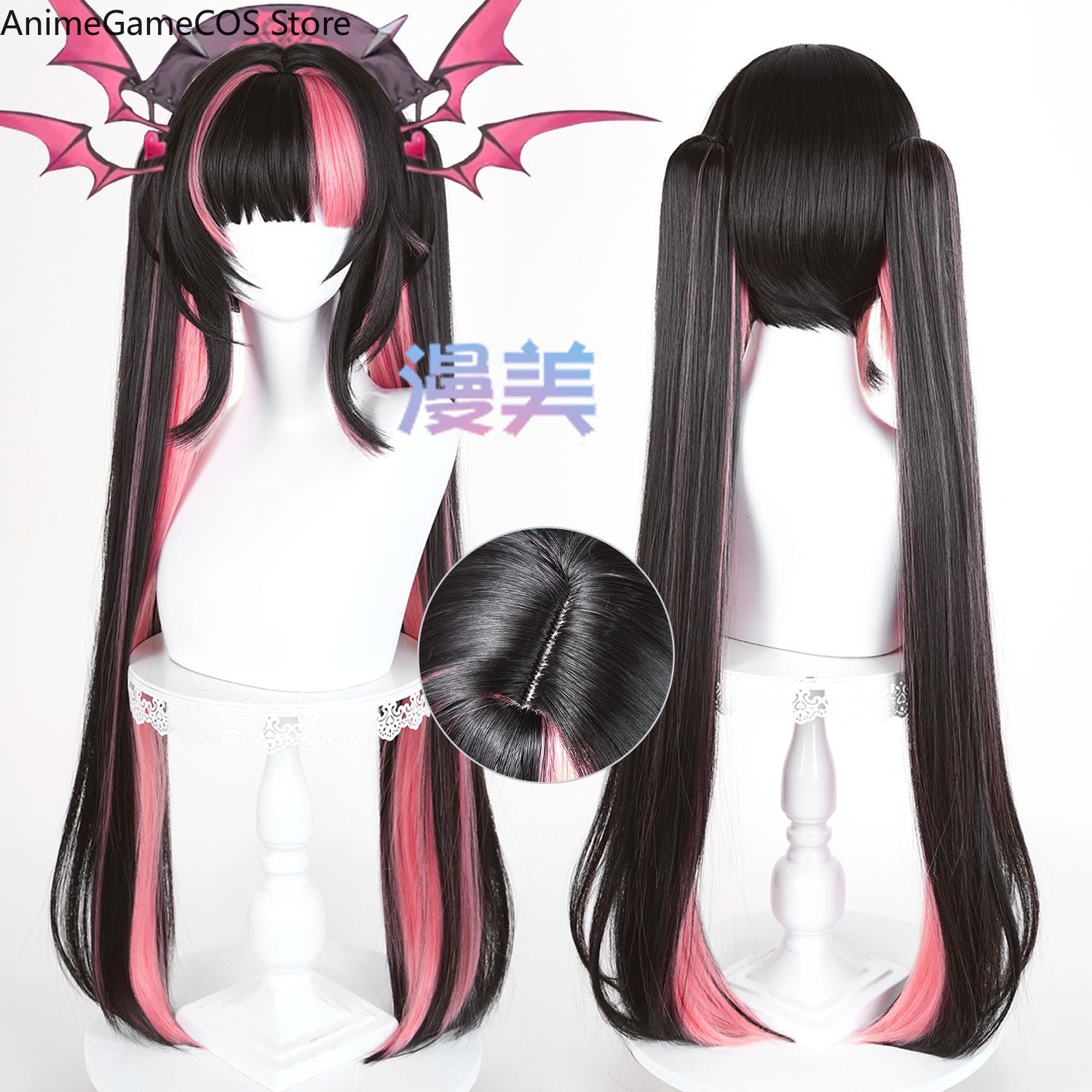 애니메이션 Azur Lane 프린츠 모리스 가발 블랙  - Women'S Accessories Maurices 리뷰 및 가격