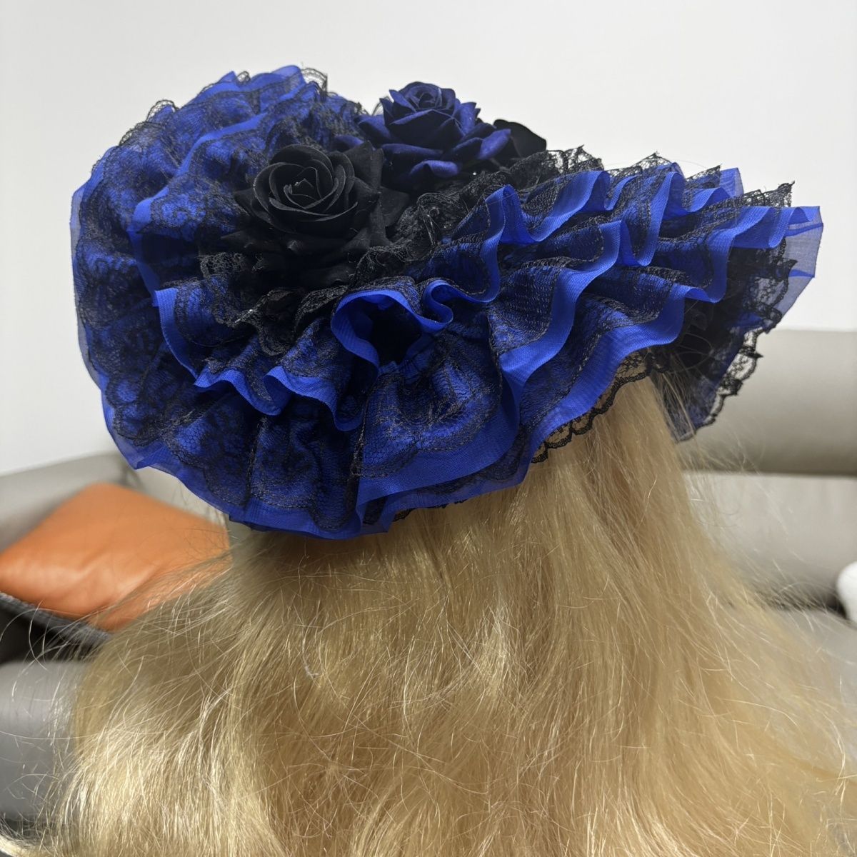 오리지널 고딕 보닛 모자 블랙 레드 클라인 블루 로리타 - Women'S Victorian Era Accessories 리뷰 및 가격
